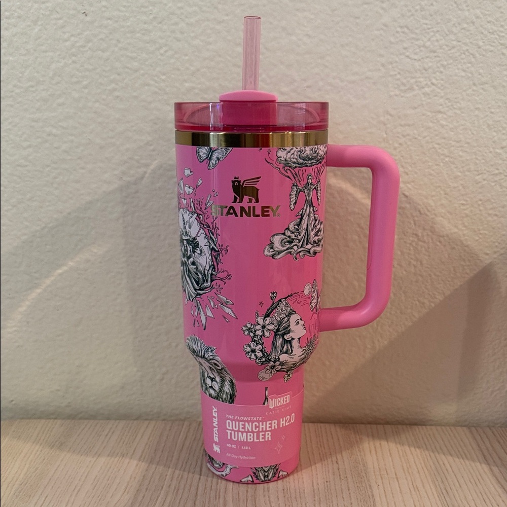 BRAND NEW - Wicked x Katie Kime Stanley Quencher H2.0 Tumbler - Pink
